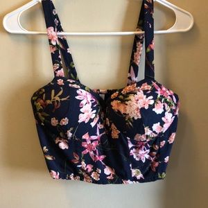 Floral crop top